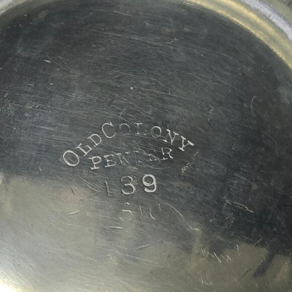 Vintage Old Colony Pewter 39 Silver Sugar Bowl Dish - Picture 10 of 14